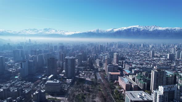 Downtown of Santiago capital city of Chile South America country.  alt