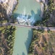 River Highway Bridge Aerial River Flow - VideoHive Item for Sale