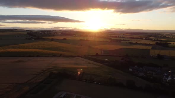 Shooting From a Drone on a Farm Near the Workers' Camp