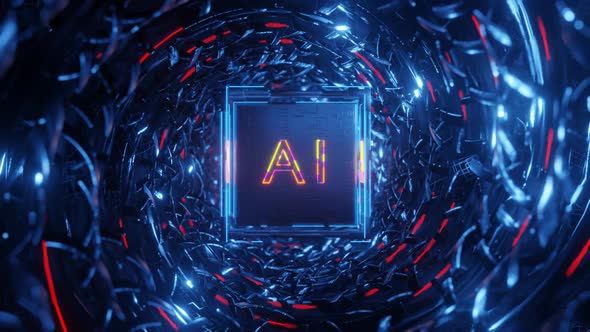 Futuristic Artificial Intelligence Chip
