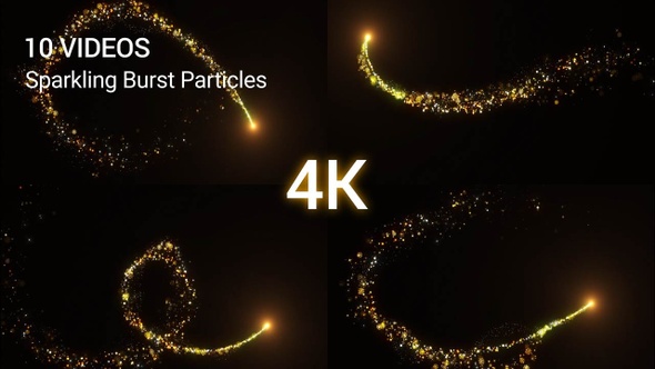 Gold Sparking And Burst