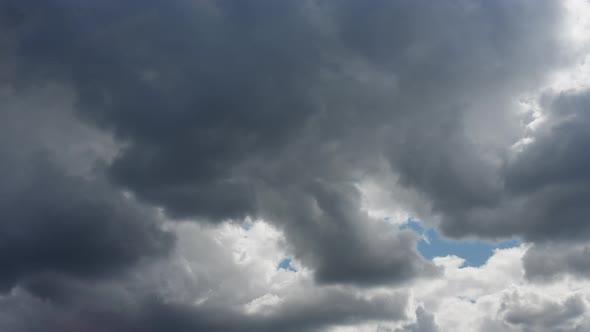 Gray Clouds On Blue Sky