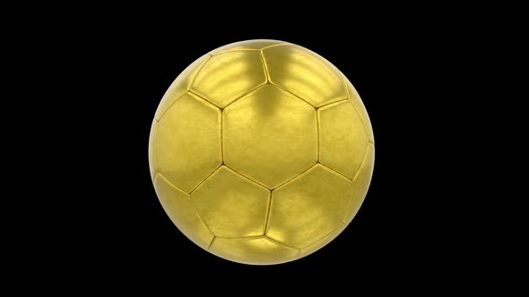 Gold Soccer Ball Alpha Loop