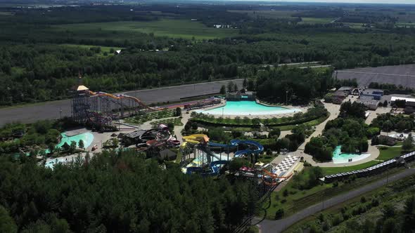 empty waterpark resort losing business from covid restrictions alt
