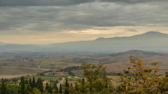 Cloudy Morning over Tuscany