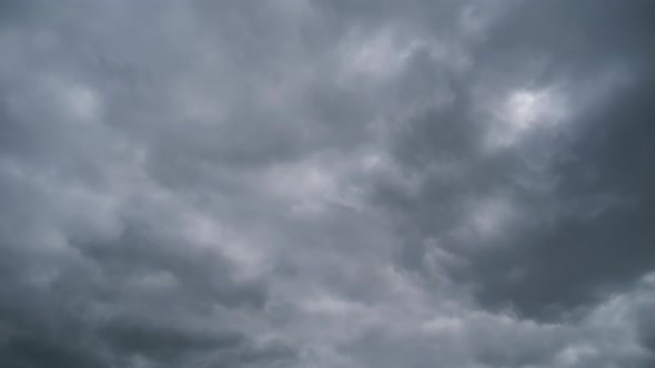 Storm Clouds Are Moving in Sky, Timelapse alt