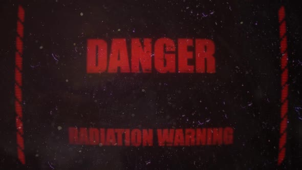 Radioactive Licking Alert Signal on an Old Dirty Screen alt