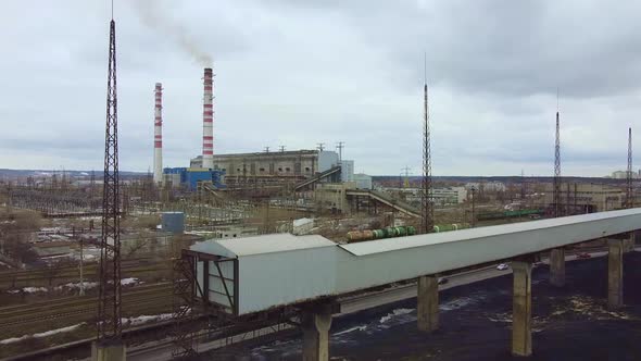 Bird'seye View of Big Industrial Plant