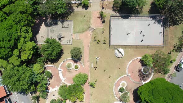 Cityscape of Sao Paulo Brazil. Stunning landscape of downtown district city. alt