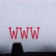 Typing &quot;WWW&quot; on an old electric typewriter - VideoHive Item for Sale