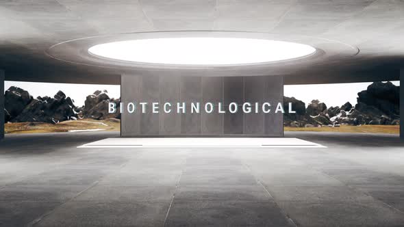 Futuristic Room Biotechnological