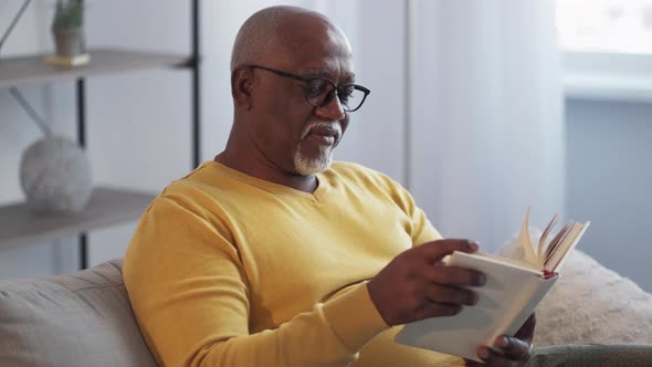 Enjoying Reading Senior Man Retirement Rest alt