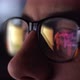 Man With Glasses Working At Night - VideoHive Item for Sale