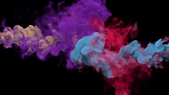 Colorful Smoke Collision