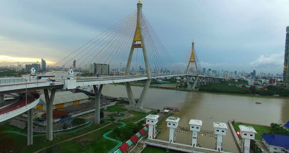 Bhumibol Bridge Across Two Chaophraya Rivers 1 alt