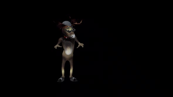 Cartoon Stag Dance 8 alt