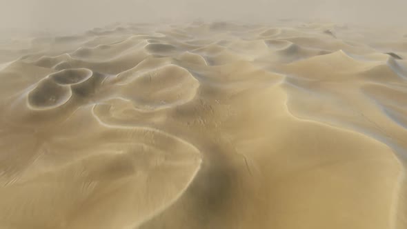 Flying Over Desert Sands