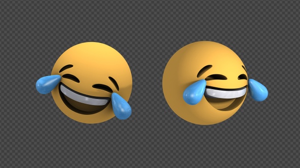 Emoji Face With Tears of Joy Transitions (2-Pack)