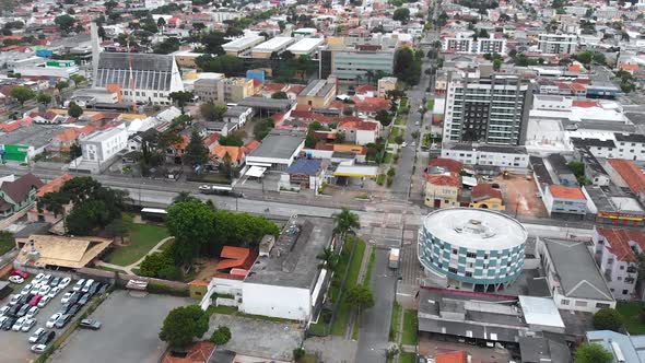 Curitiba, Parana, Brazil (aerial view, drone footage)