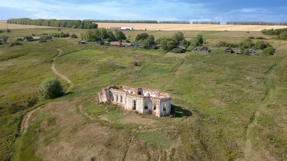 Abandoned Church In Countryside