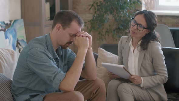 Therapist Supporting Patient with Depression alt