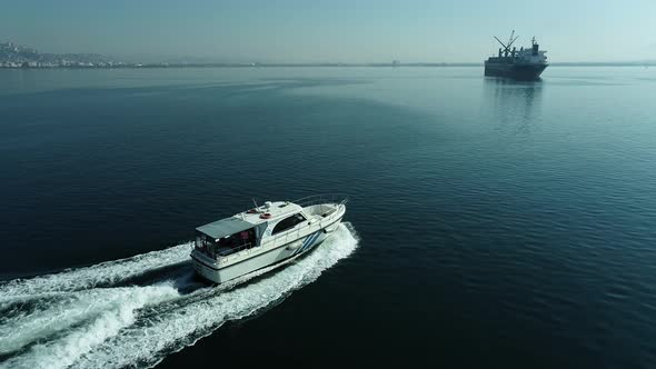 Sea B​oat Cargo Ships İnspection Cargo Ship, Boat at Sea alt