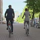Coworkers Riding Bikes down Street  - VideoHive Item for Sale