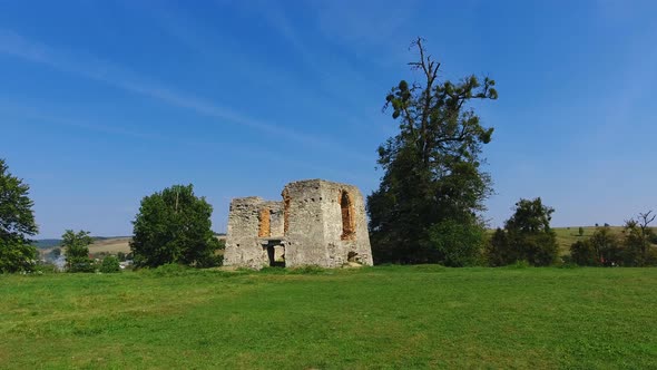 Aerial shot castle