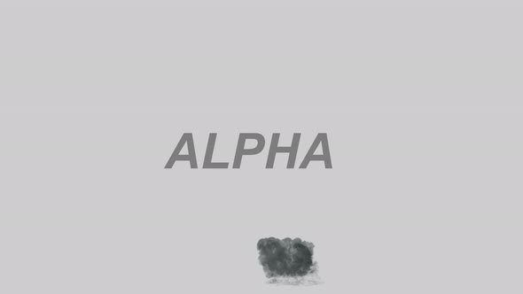 3D Animation Of large Smoke Effect, Include Alpha alt