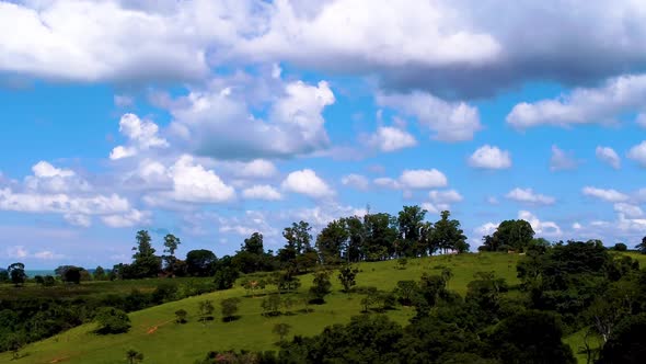 Farming landscape at countryside rural scenery. alt