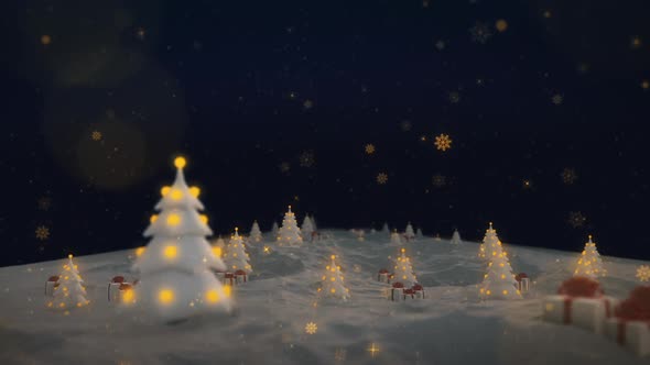 Christmas Event Snowflakes Falling HD