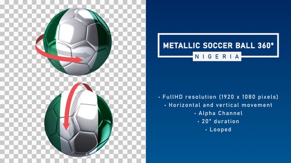 Metallic Soccer Ball 360º - Nigeria