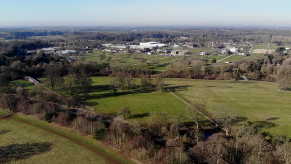Aerial Stoneleigh Park Agricultural Centre NAEC 2018 Winter