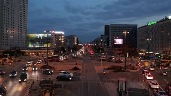 Evening Traffic in City Centre alt