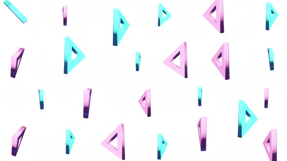 Abstract 3d colorful triangle pattern