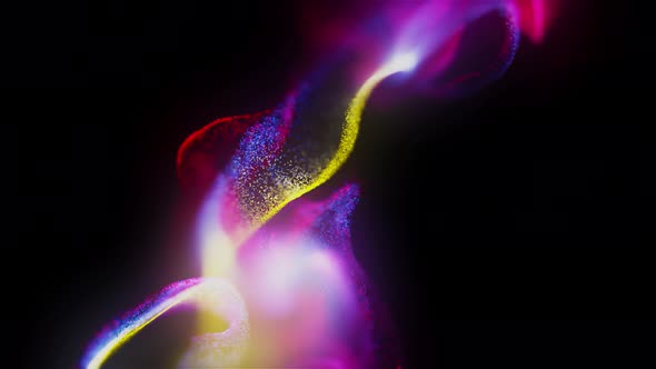 Colorful Particles Background Loop 