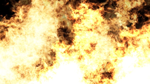 Background Of Strong Fire Flame
