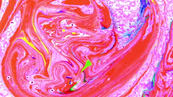 Colorful Liquid Ink Colors Blending Burst Swirl Fluid 40