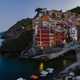 Panoramic Sunrise Time Lapse of beautiful town of Riomaggiore in Cinque Terre, Riomaggiore, Italy - VideoHive Item for Sale