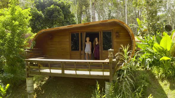 Models Out for a Breath of Fresh Air From Their Cabin Room in Thailand alt