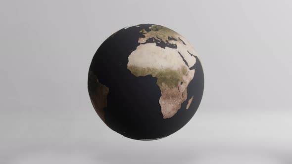 3D modeling planet Earth on a white background. Concept 3d render element alt