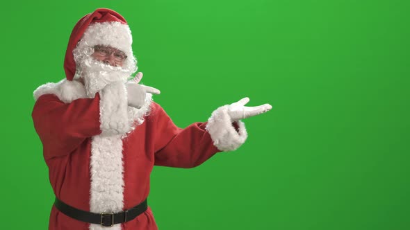 Santa Claus Against Green Screen alt