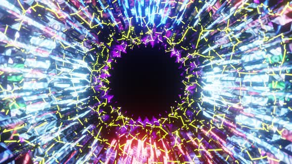 Sci-Fi Energy Kaleidoscope Motion Graphics Background