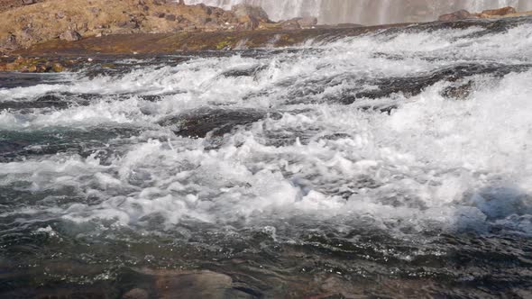 Base of Dynjandi Falls Westfjords Iceland alt