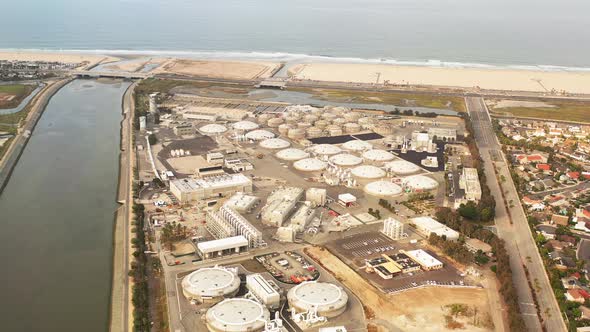 Circling A Water Treatment Plant