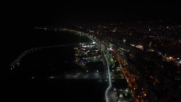 Marina Aerial View Midnight alt