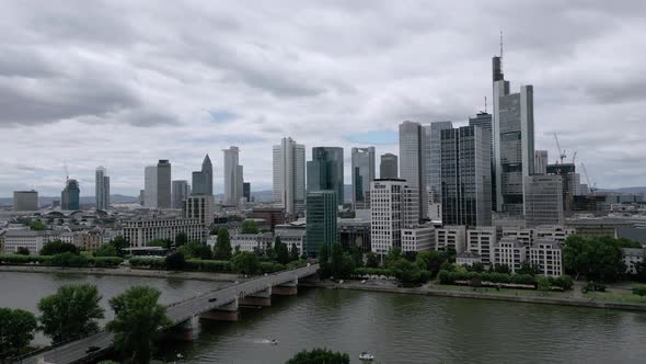 The Skyscrapers of Frankfurt at the Financial District alt