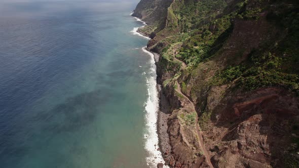 Road Repair After Landslide on Madeira Island alt