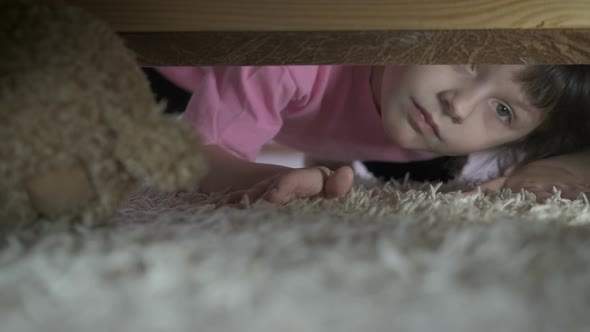 Toy Under Bed., Stock Footage | VideoHive