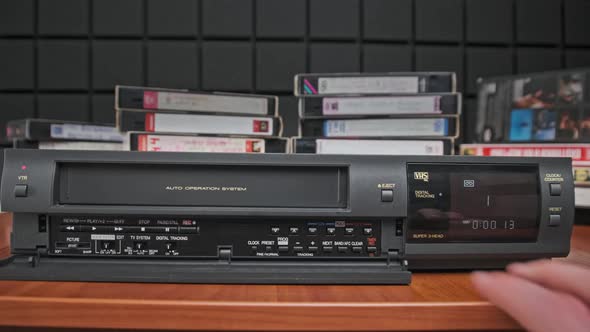 Eject VHS Tape Cassette From VCR Player